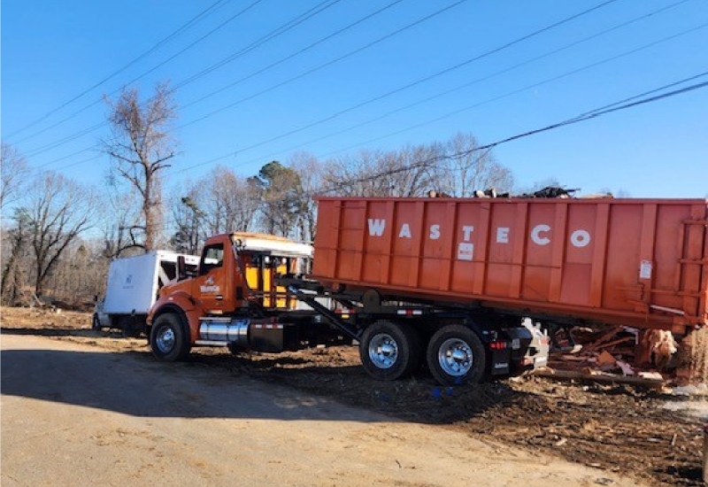 residential roll off dumpster cleanup